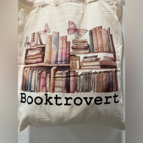BOOKTROVERT BOOK TOTE BAG- NWOT - Picture 13 of 15